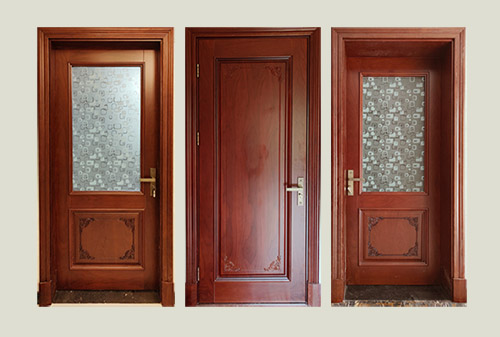 阿鲁科尔沁中式家庭装修实木木门定制安装效果图